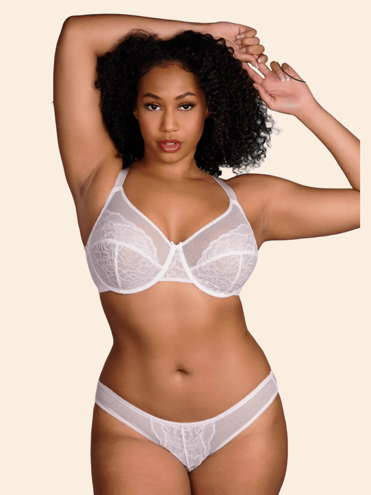 Enchante Unlined Non-padded Lace Underwire Bra