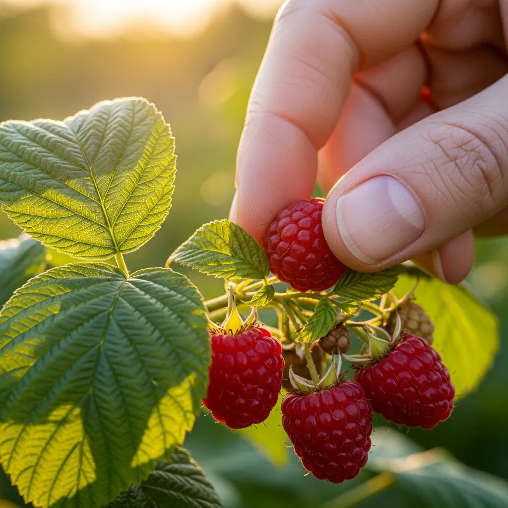 Rare Red Raspberry Plants Kit –Sweet Non-GMO Heirloom for Home Garden