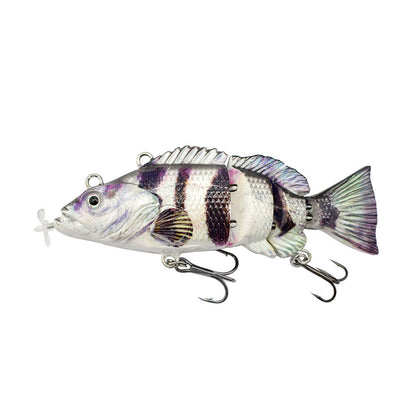 Robotic Artificial Fishing Lure|5.1in Multi-Segment 4-Jointed USB Rechargeable Electric Swimbait