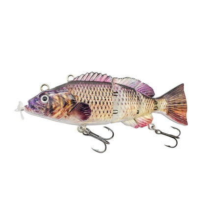 Robotic Artificial Fishing Lure|5.1in Multi-Segment 4-Jointed USB Rechargeable Electric Swimbait