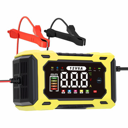 12V 6A Smart Battery Charger Maintainer|Fully Automatic Trickle Charger