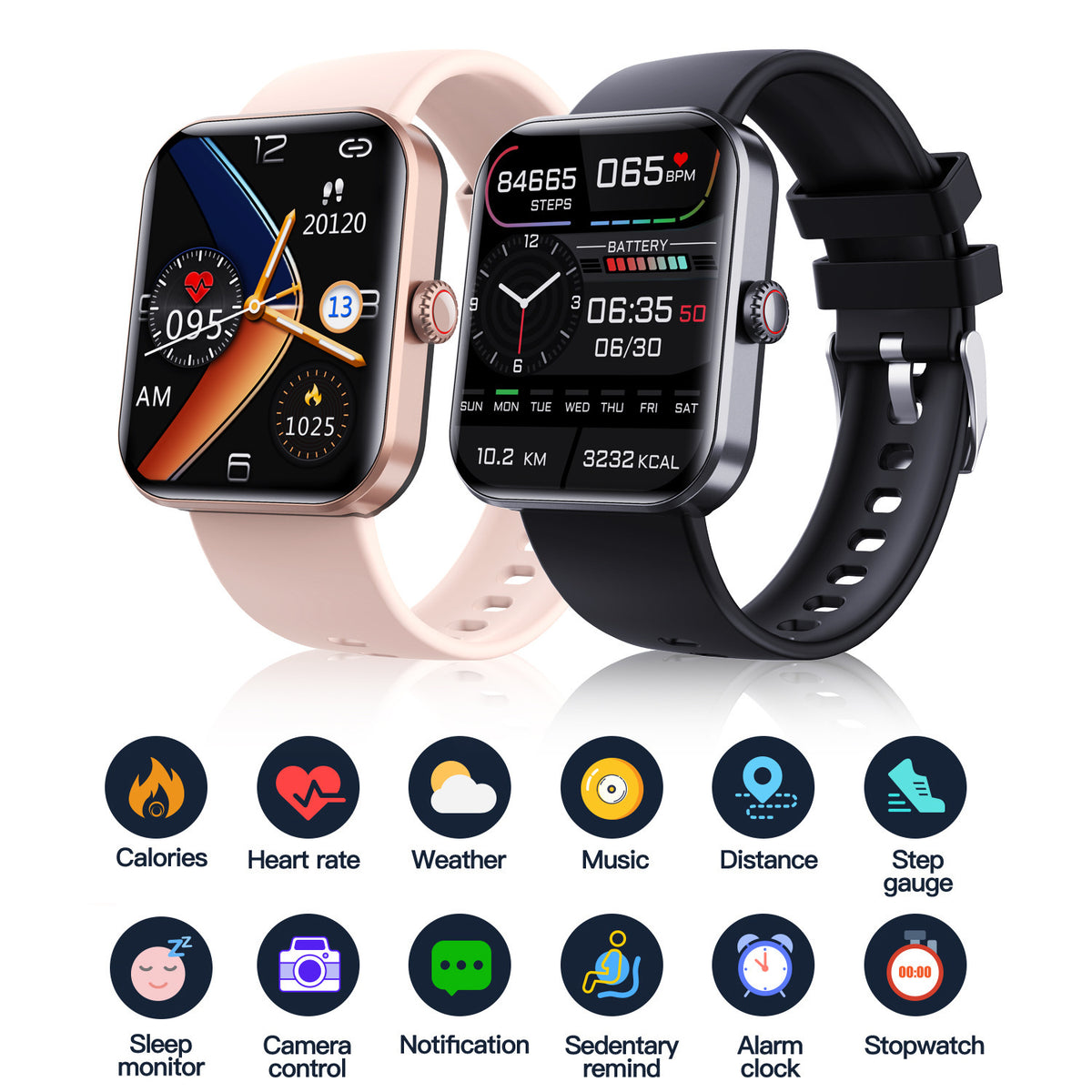 Smart Watch with Health Tracking, 50+ Sports Modes & HD Display