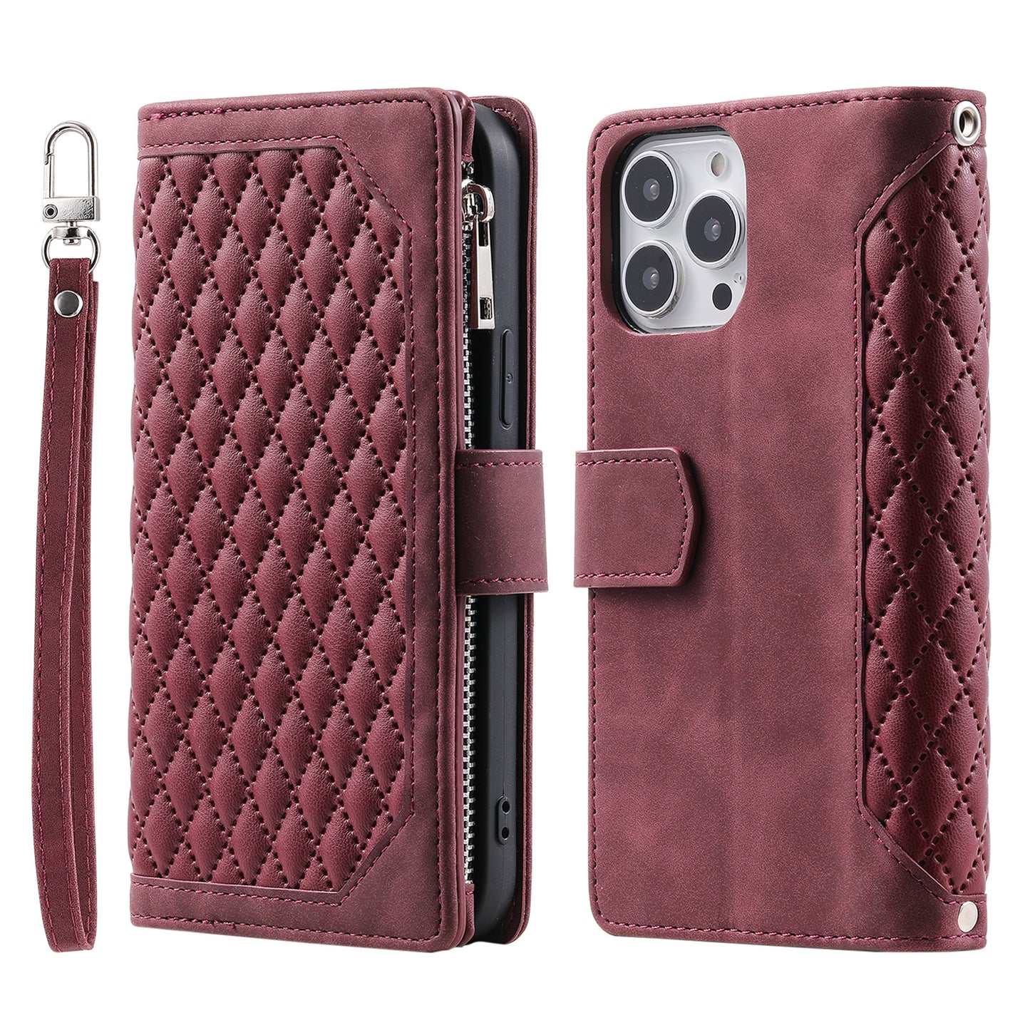 Magnetic Closure Flip Handbag Zipper Purse Shell for Women