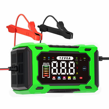 12V 6A Smart Battery Charger Maintainer|Fully Automatic Trickle Charger