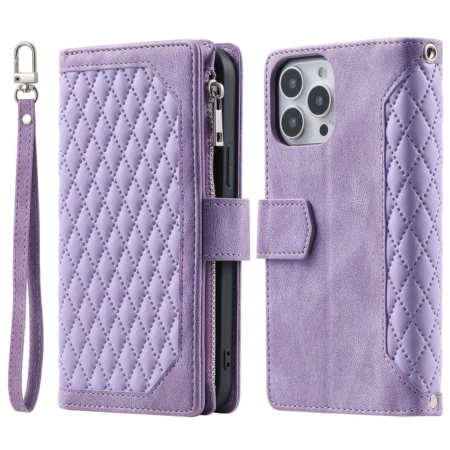 Magnetic Closure Flip Handbag Zipper Purse Shell for Women