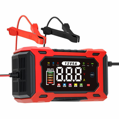 12V 6A Smart Battery Charger Maintainer|Fully Automatic Trickle Charger