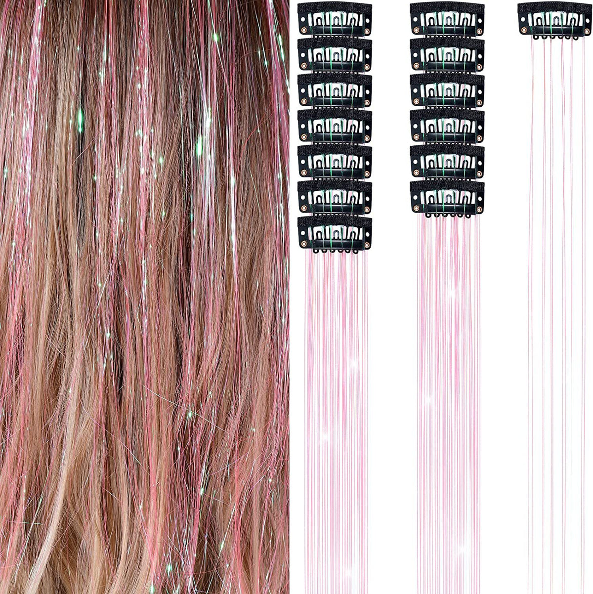 Buy 1 Get 1 Free 🔥 Fairy Hair Metal Wire Set|6-Piece Clip-On Rainbow Hair Accessories