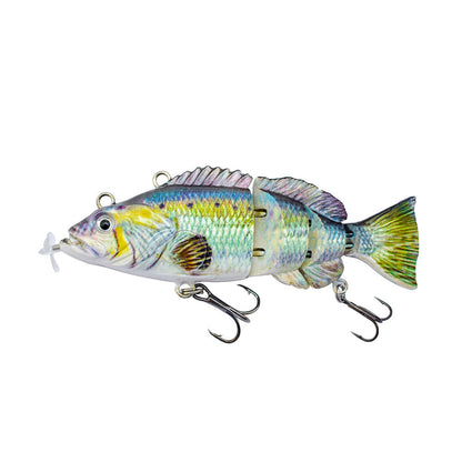 Robotic Artificial Fishing Lure|5.1in Multi-Segment 4-Jointed USB Rechargeable Electric Swimbait