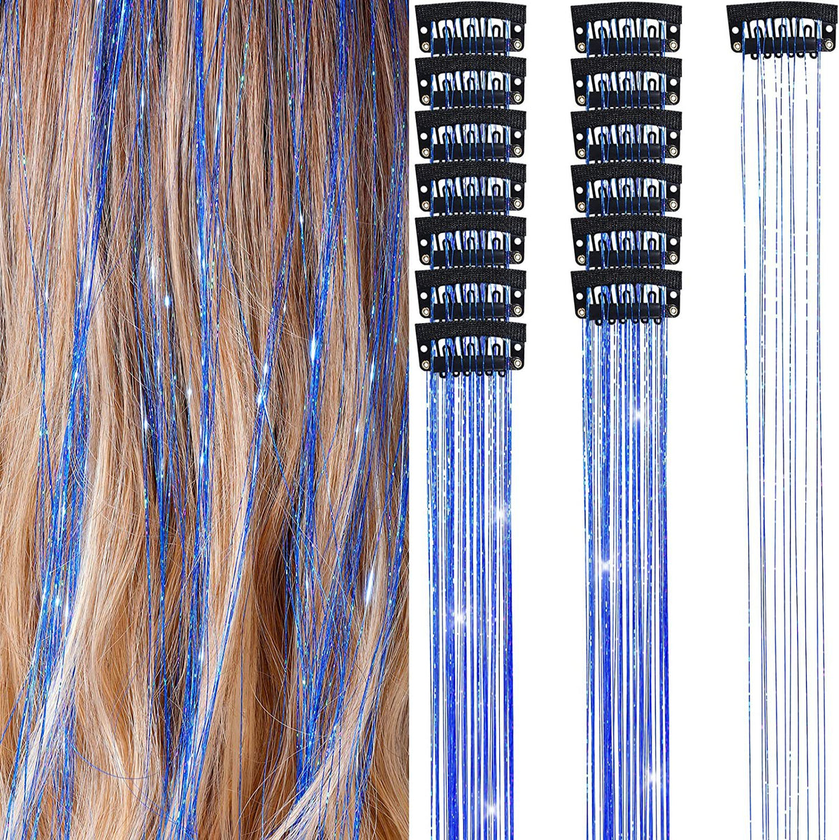 Buy 1 Get 1 Free 🔥 Fairy Hair Metal Wire Set|6-Piece Clip-On Rainbow Hair Accessories