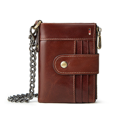 Rfid Blocking Genuine Leather Wallet