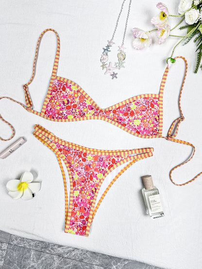 Floral Print Bikini Set – Two-Piece Chic Summer Swimsuit for Beach & Vacation