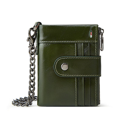 Rfid Blocking Genuine Leather Wallet