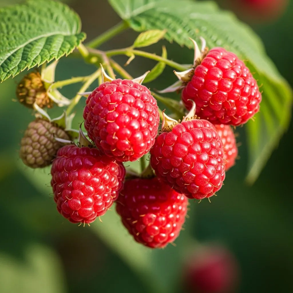 Rare Red Raspberry Plants Kit –Sweet Non-GMO Heirloom for Home Garden