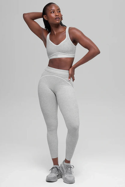 Women's High-Waisted Athletic Yoga Pants Set