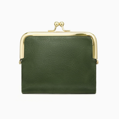 Women's Vintage Style Foldable RFID Blocking Leather Wallet