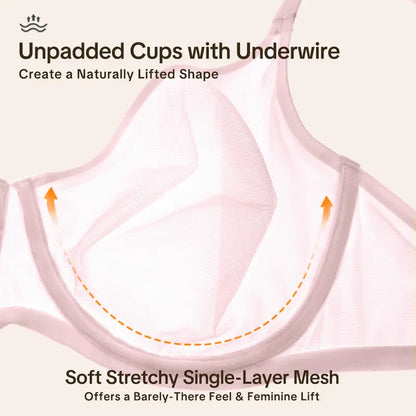 Seraphina Air Light Breathable Sheer Mesh Halter Bra