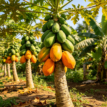 Dwarf Cylindrical Cream Papaya Growing Kit