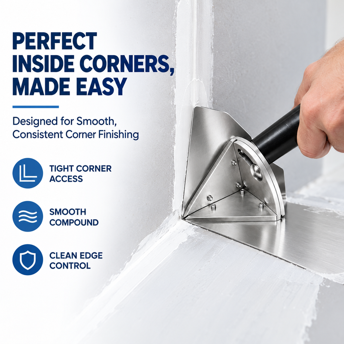 Stainless Steel Interior Corner Finishing Trowel