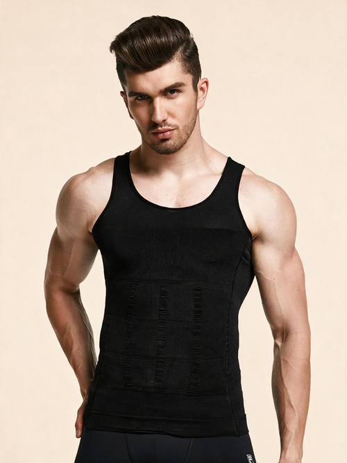 Men's Fitted Compression Body Shaper Tank Top