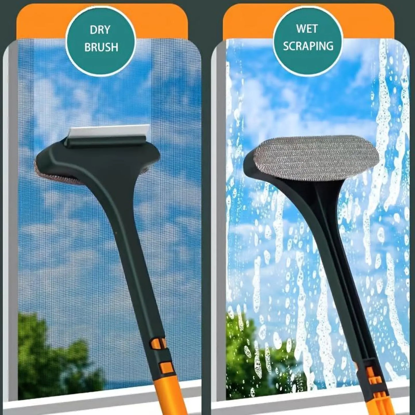 Window Cleaning Mesh Screen Brush