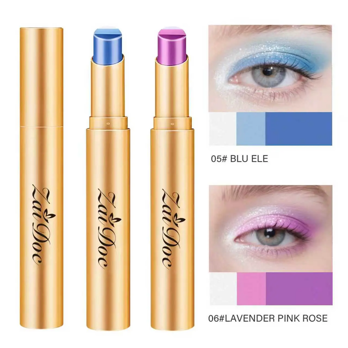 3-in-1 Waterproof Shimmer Eyeshadow Stick Set