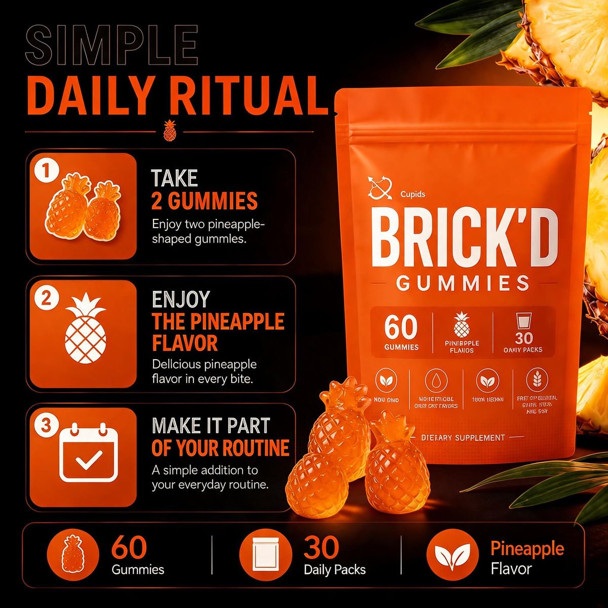 Intimacy Gummies – Pineapple Botanical Blend for Daily Wellness