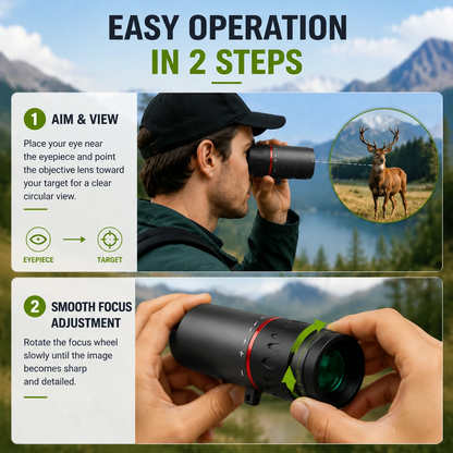 AI15 Day/Night Dual-Use Monocular | 8000m Long Distance Detection Range