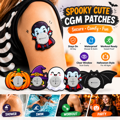 Halloween CGM Sensor Adhesive Patches – Waterproof & Cute Sensor Overlays
