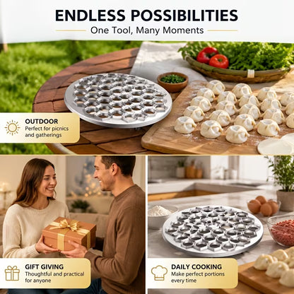 37-Hole Dumpling Mold – Quick Batch Making Tool