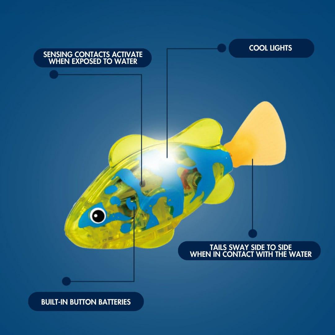 Interactive Robotic Fish Toy for Kids – Water Activated Swimming Fish