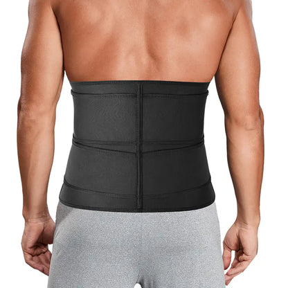 Men Zipper Adjustable Sweat Waist Trainer Cincher