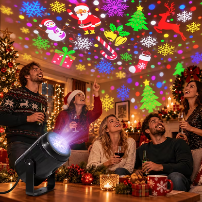Christmas Projector Lights, 16 Rotating LED Patterns for Holiday Decor