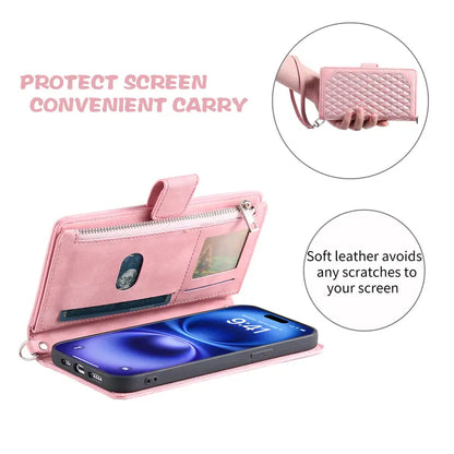 Magnetic Closure Flip Handbag Zipper Purse Shell for Women