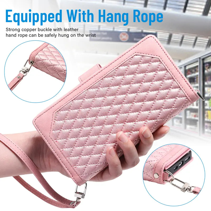 Magnetic Closure Flip Handbag Zipper Purse Shell for Women