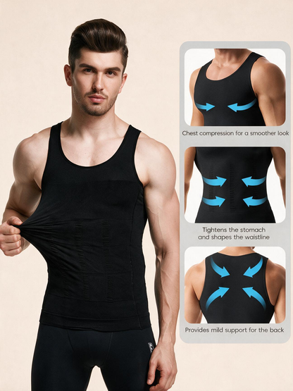 Men's Fitted Compression Body Shaper Tank Top