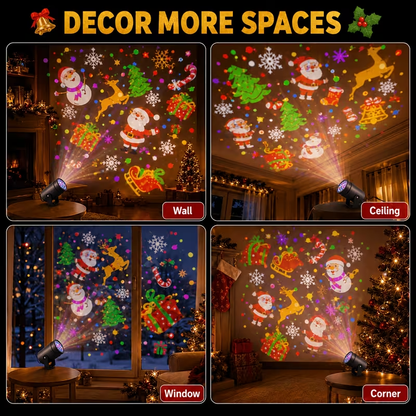 Christmas Projector Lights, 16 Rotating LED Patterns for Holiday Decor