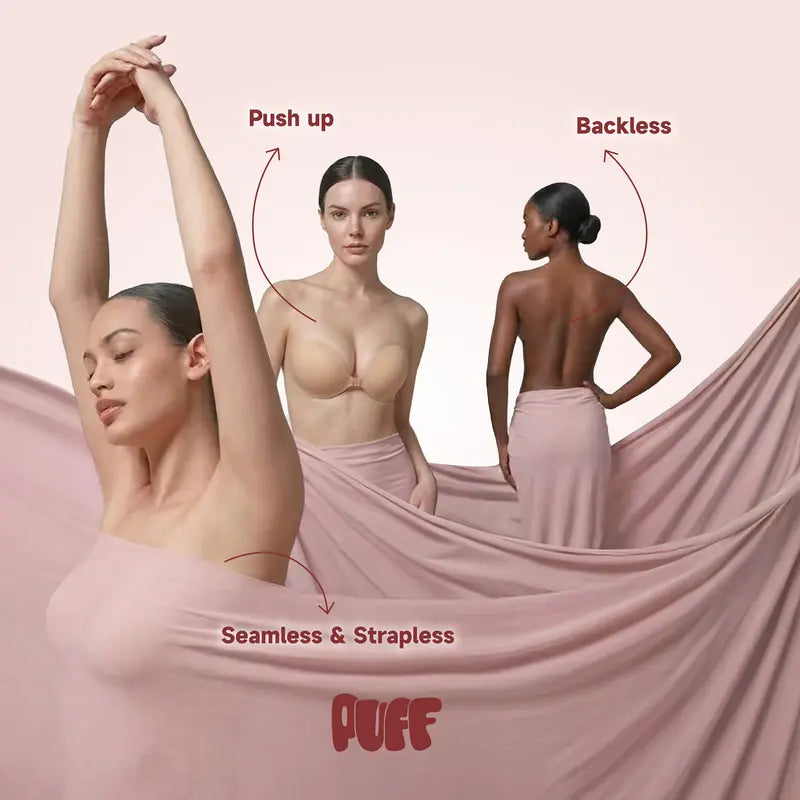Push-up Sticky Bra- Reusable Silicone Adhesive Bra for Women