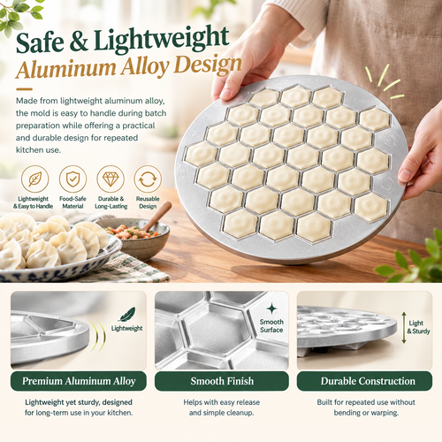 37-Hole Dumpling Mold – Quick Batch Making Tool
