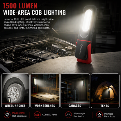 1500LM Rechargeable Work Light – Magnetic LED Mechanic Light