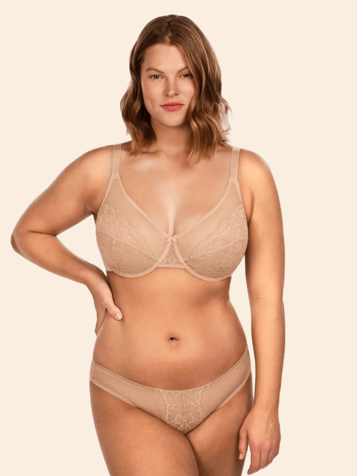 Enchante Unlined Non-padded Lace Underwire Bra