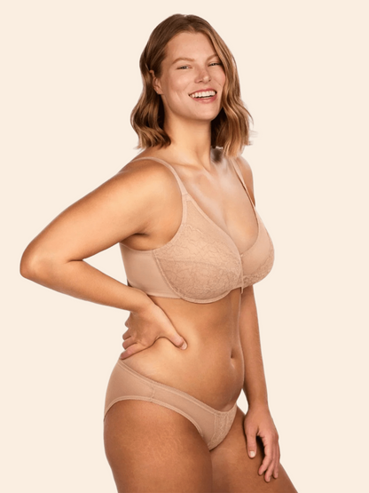 Enchante Unlined Non-padded Lace Underwire Bra