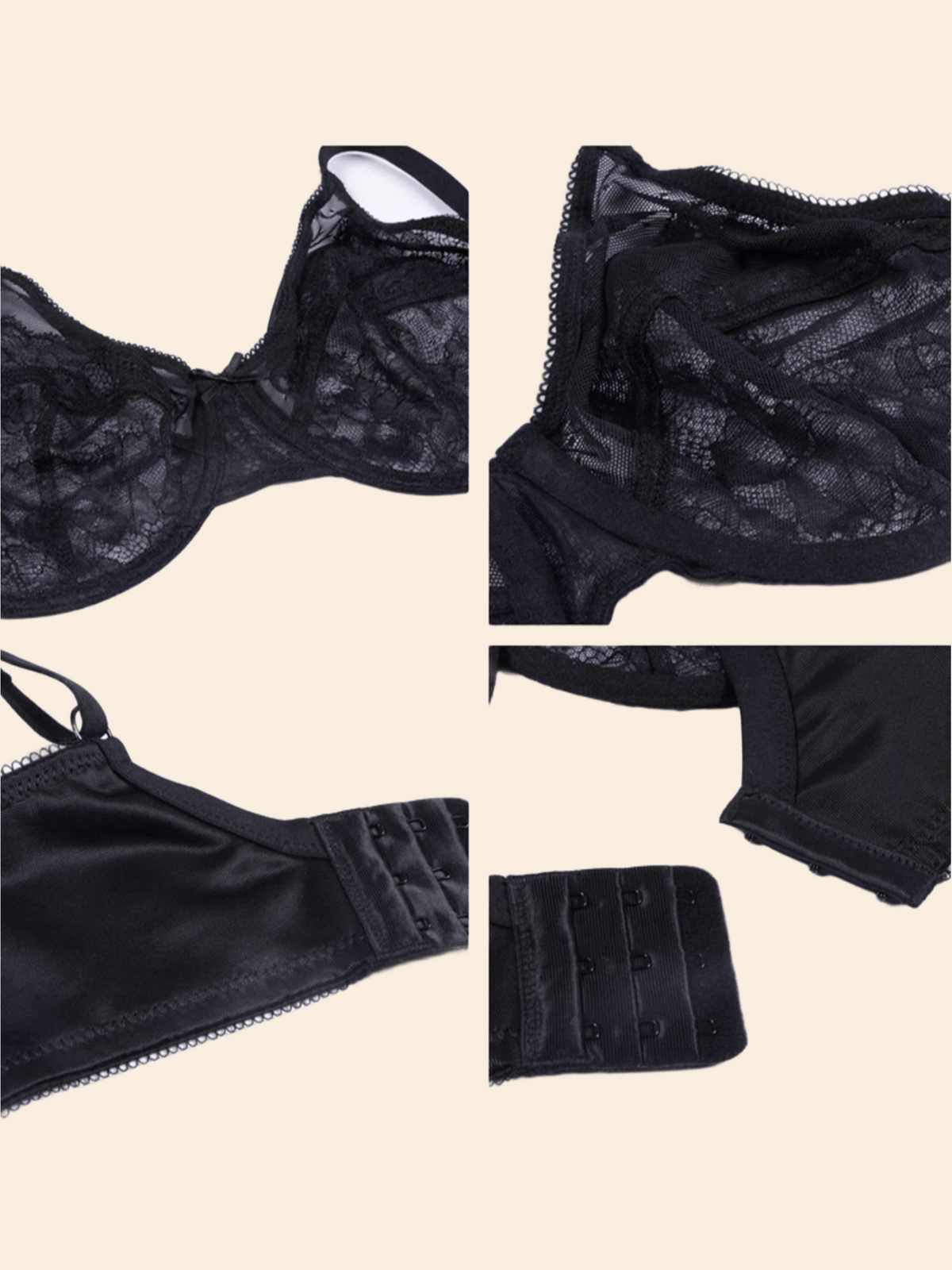 Enchante Unlined Non-padded Lace Underwire Bra