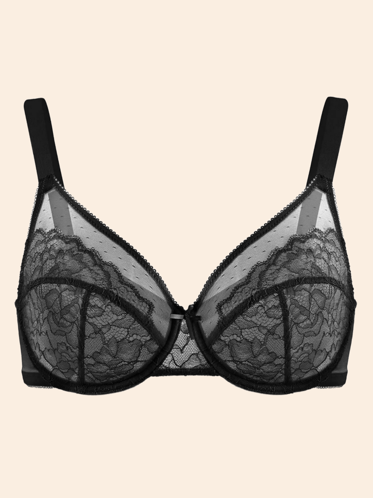 Enchante Unlined Non-padded Lace Underwire Bra
