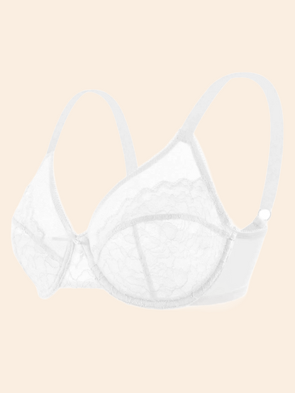 Enchante Unlined Non-padded Lace Underwire Bra