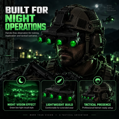Outdoor Night Vision & Thermal Imaging Goggles – Dual-Lens & Quad-Lens