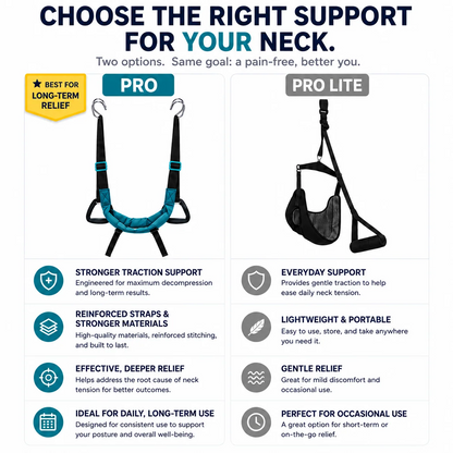 Adjustable Over-The-Door Neck Stretch Hammock with Pull Ring
