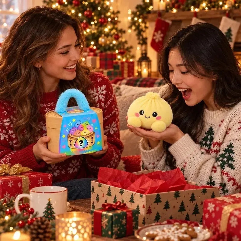 2026 Giant Dumpling Plush – Squishy Stress Toy (Christmas & Halloween Editions)