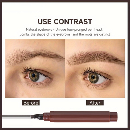 Waterproof 4-Tip Microblading Eyebrow Pencil – Create Hair-Like Natural Brows
