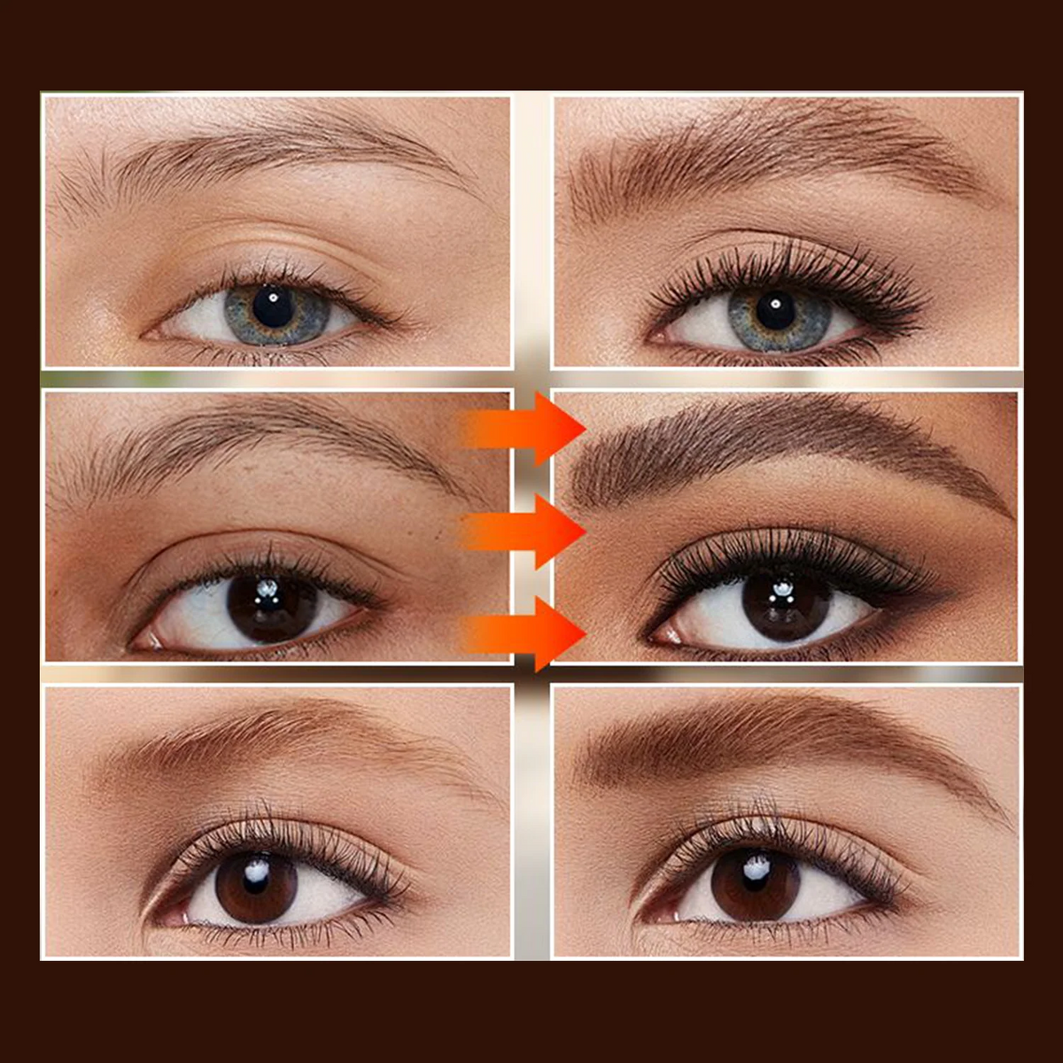 Waterproof 4-Tip Microblading Eyebrow Pencil – Create Hair-Like Natural Brows