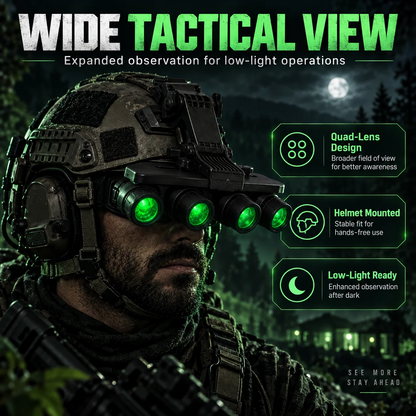Outdoor Night Vision & Thermal Imaging Goggles – Dual-Lens & Quad-Lens